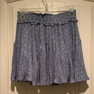 SALE! Floral Blue Skirt NWOT